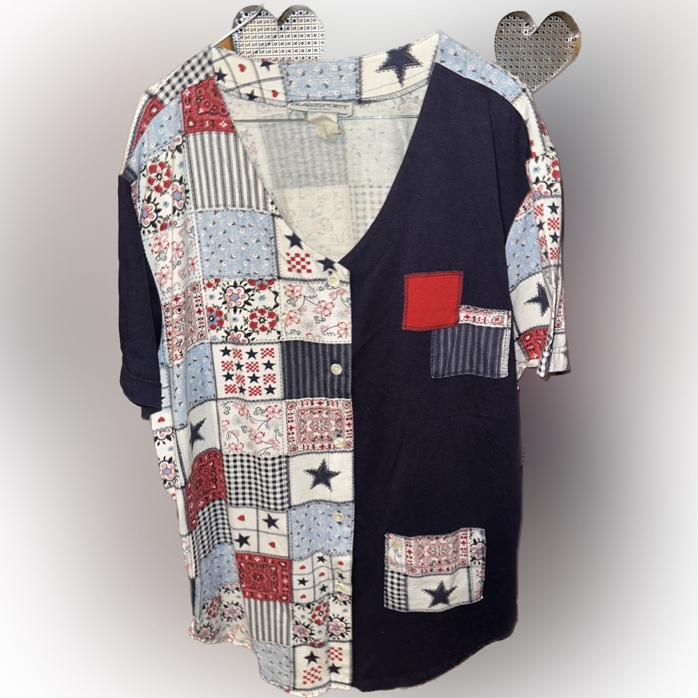 Vintage Blair-sport plus size button down shirt